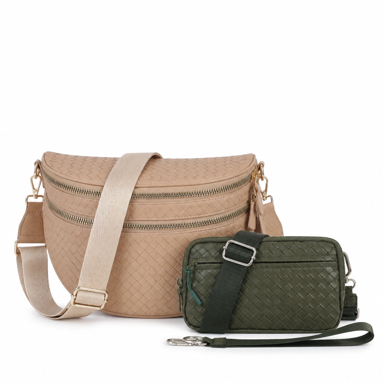 The Hands-Free Essentials Duo - Woven Leather - Image 2