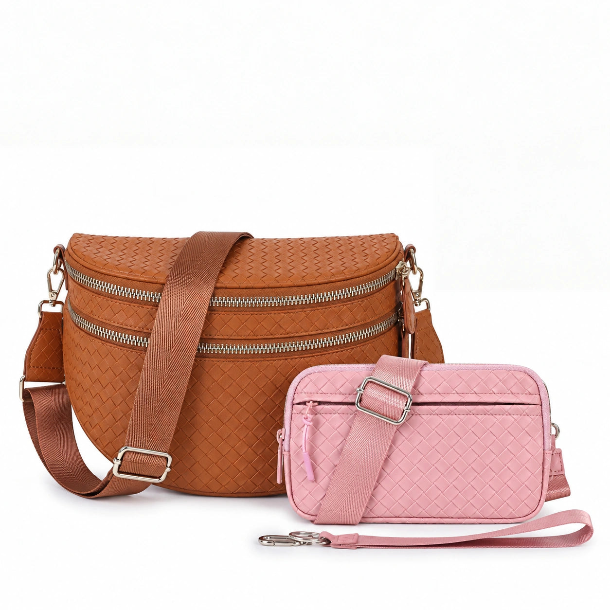 The Hands-Free Essentials Duo - Woven Leather - Image 3