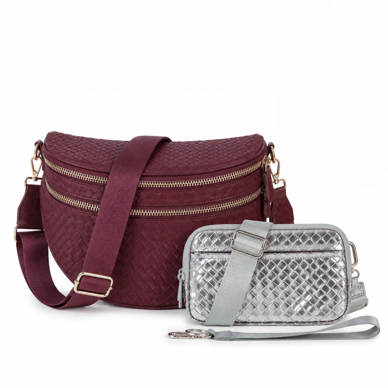 The Hands-Free Essentials Duo - Woven Leather