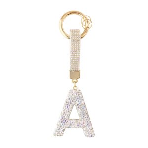 Sparkle Initial – Bag Charm (Silver)