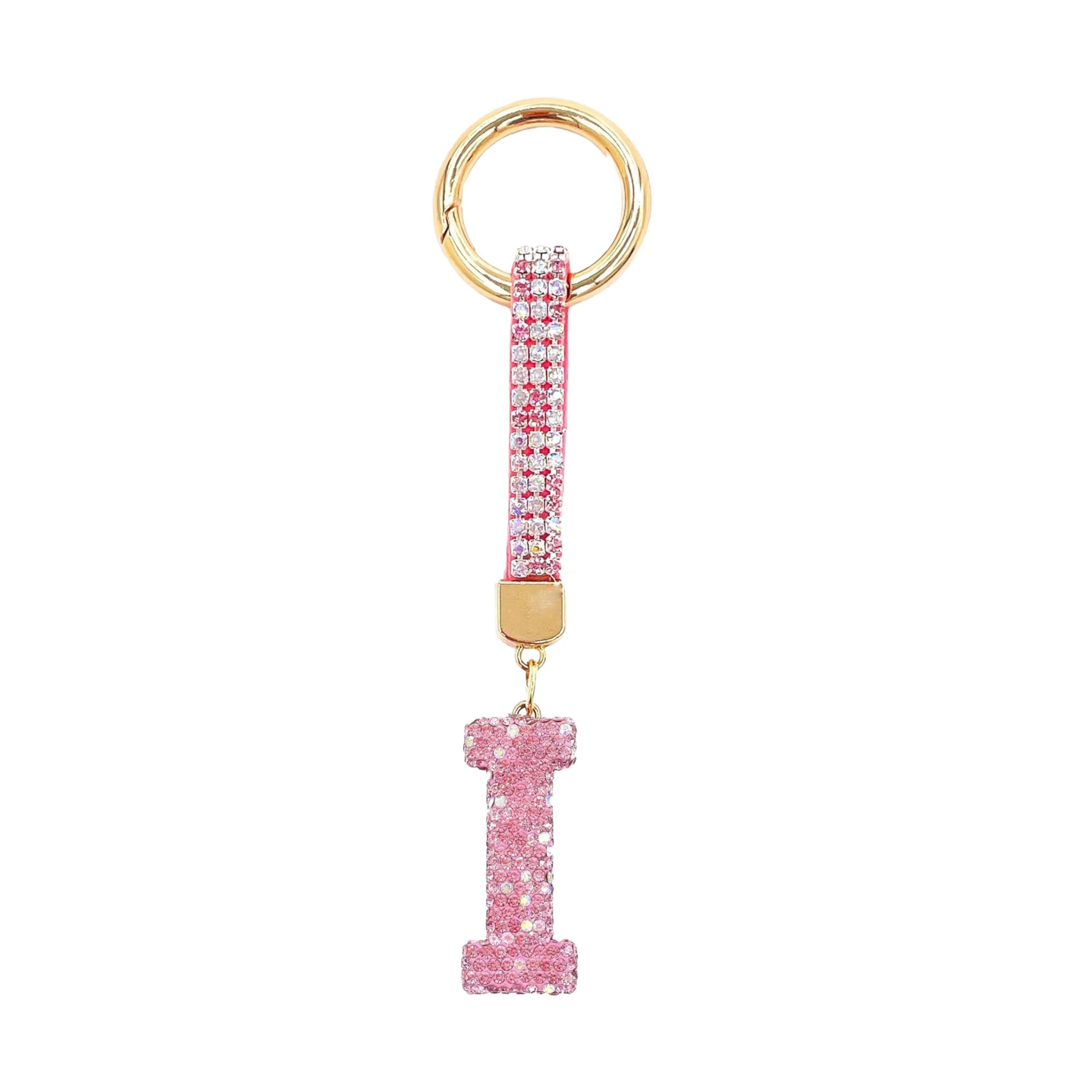 Sparkle Initial – Bag Charm (Pink) - Image 6