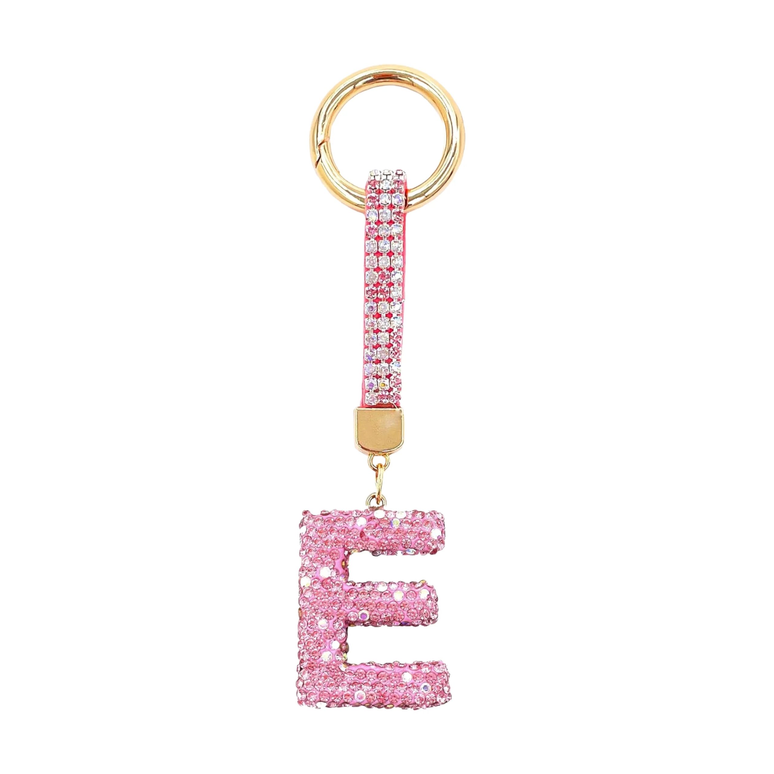 Sparkle Initial – Bag Charm (Pink) - Image 4